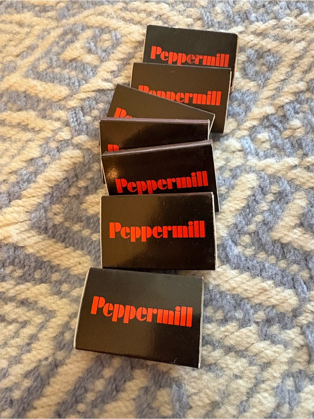 Peppermill Black & Red Matchbox Set
